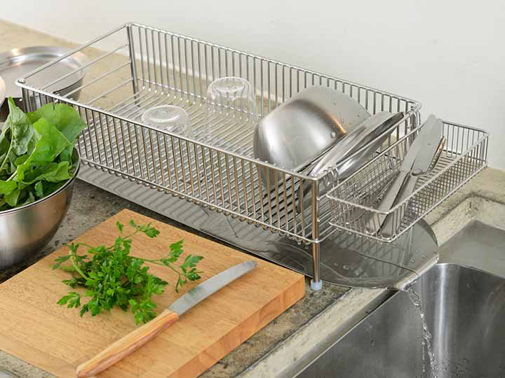 ラバーゼ 水切りかご スリム横置き3点セット_2