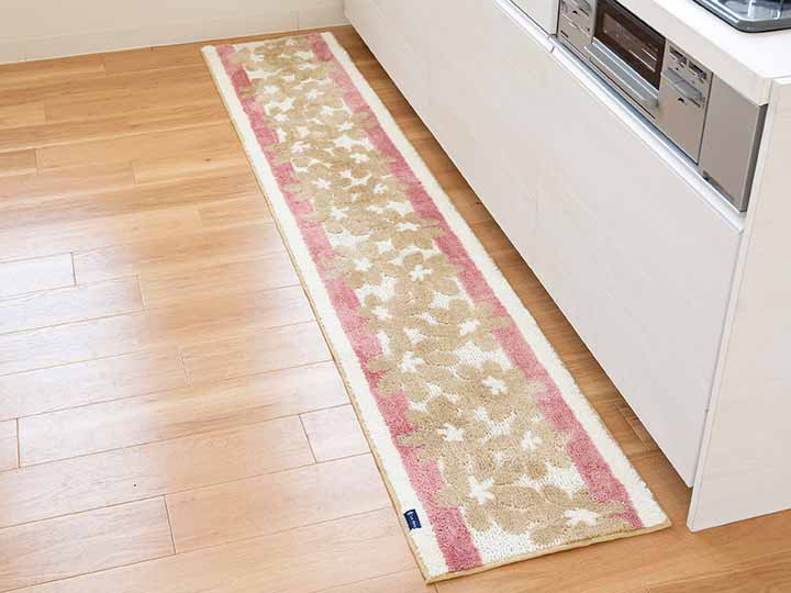 予約　ラ・エミーズ　クッカ　キッチンマット　45×240CM　ベージュ_2