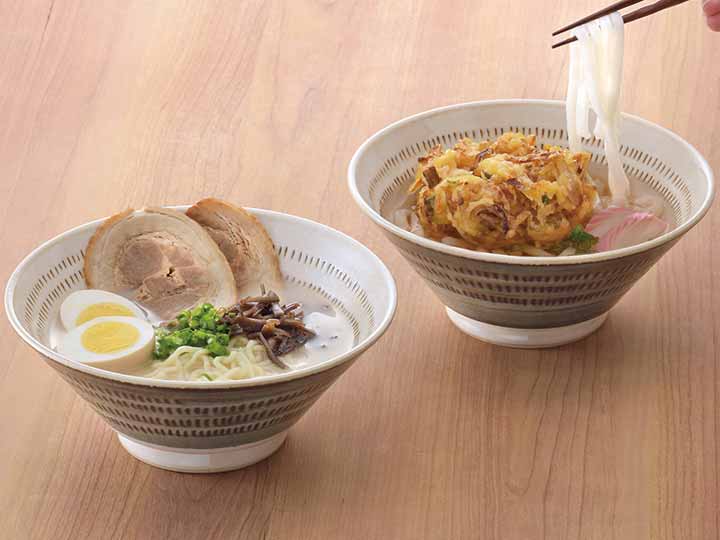 予約　美濃焼　軽量飛びカンナ風麺鉢（2コ組）_2