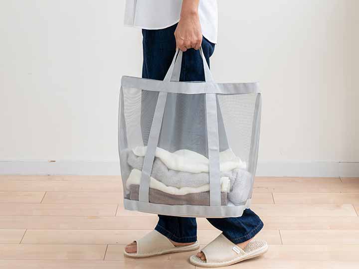 予約　サラッとメッシュ　ランドリーバッグ_3