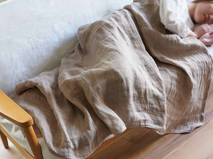 予約　リネンの三重ケット