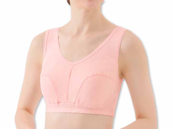 予約 綿100%快適ブラ(ピンク)M_2