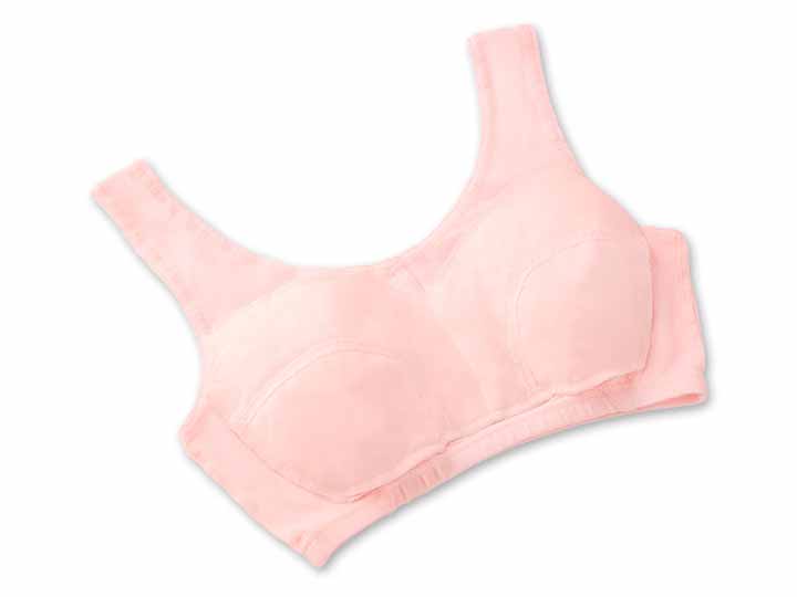 予約 綿100%快適ブラ(ピンク)L_4