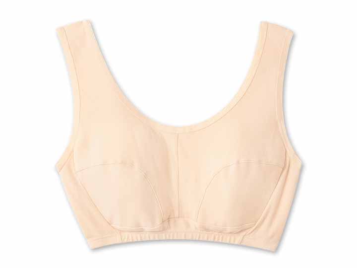 予約　綿100％快適ブラ（ベージュ）Ｍ