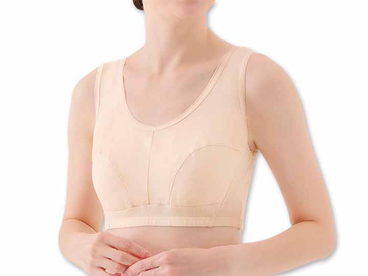 予約 綿100%快適ブラ(ベージュ)LL_2