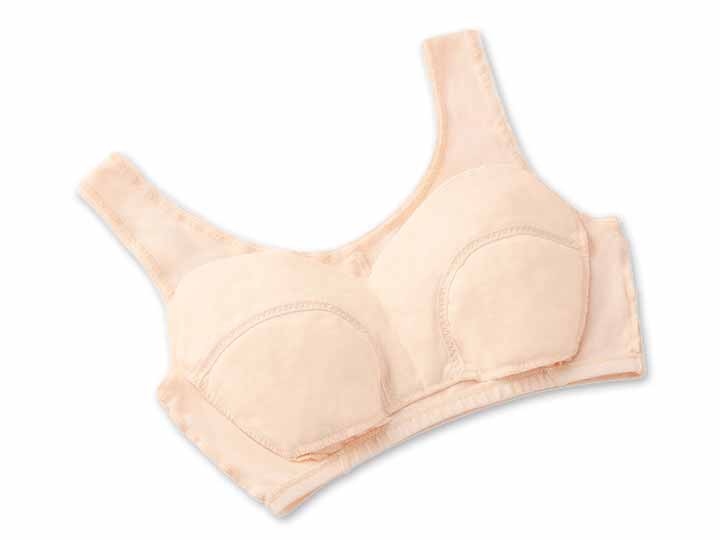 予約 綿100%快適ブラ(ベージュ)LL_4