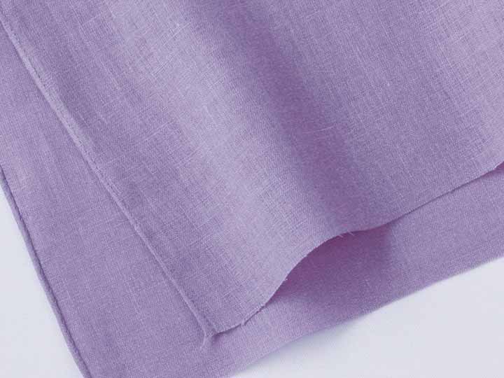 予約　ＬＩＮＥＮ＆ＢＡＳＩＣリネンてぬぐい　パープル_2