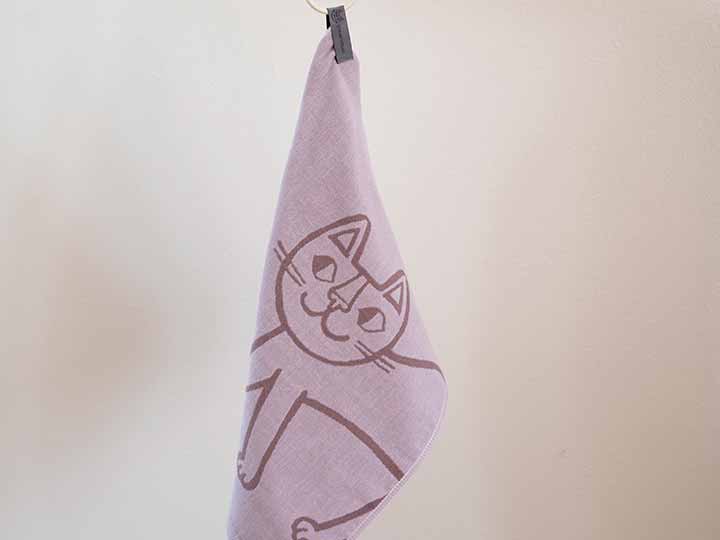 予約　おかべてつろう　Ａｇ＋ふきん　34×34CM　ピンク_3