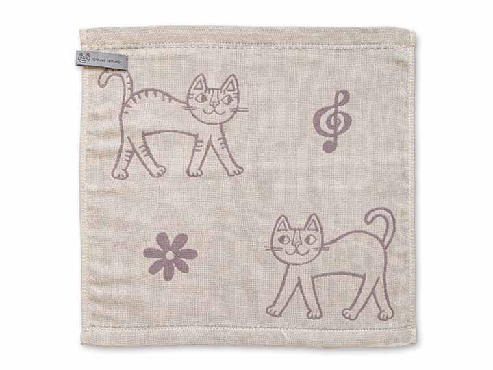 予約　おかべてつろう　Ａｇ＋ふきん　34×34CM　ベージュ