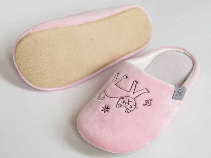 予約　おかべてつろう　スリッパ　ピンク_2