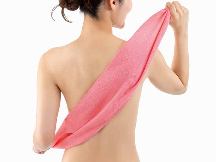 予約　擦りすぎない綿100％の垢すりタオル_2