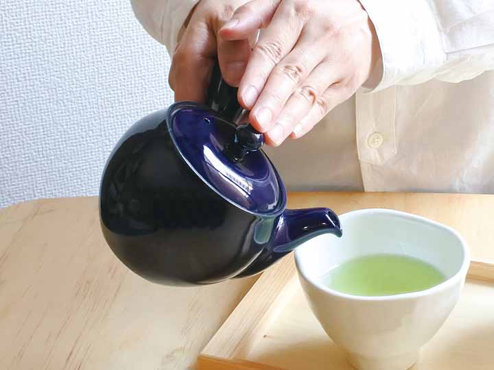 予約　萬古焼優美急須　2.5号　瑠璃_5