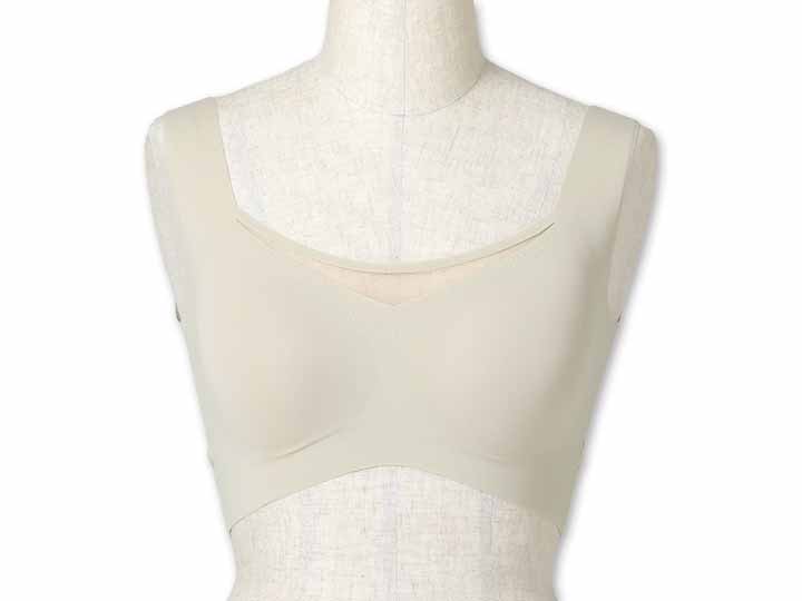 予約　ＲＡＫＵＮＡ　整体ストレッチ感覚磁気ブラ　ライトベージュ　ＬＬ_2