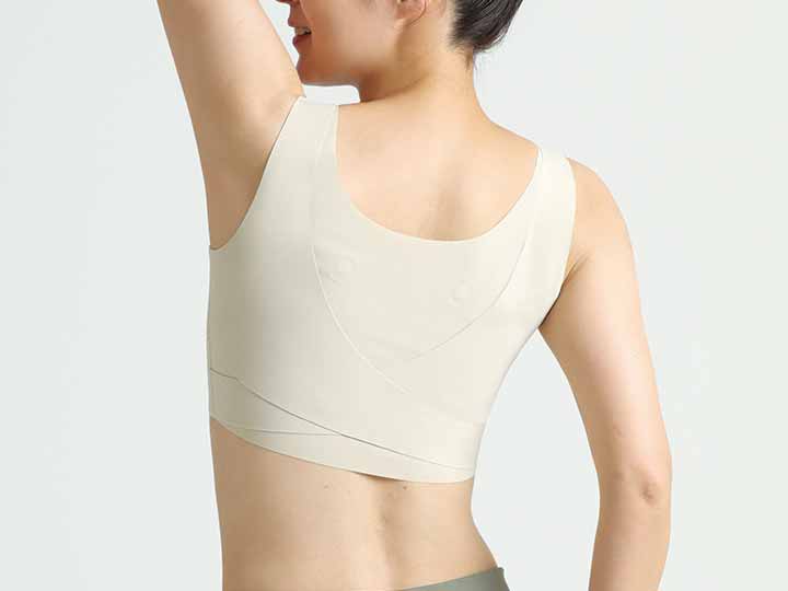 予約　ＲＡＫＵＮＡ　整体ストレッチ感覚磁気ブラ　ライトベージュ　ＬＬ_4