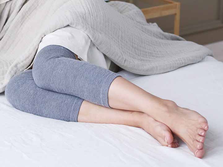 予約　就寝磁気膝サポーター　チャコール　Ｌ_2