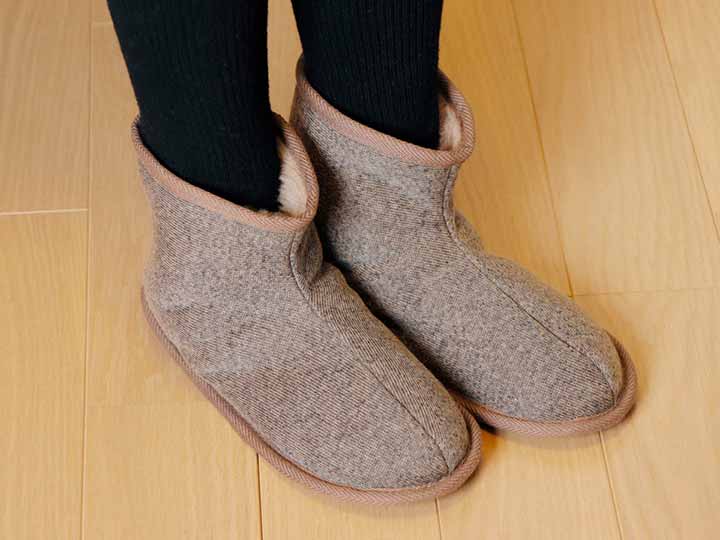 予約　メリノンの室内履き（ブーツタイプ）Ｌ_2