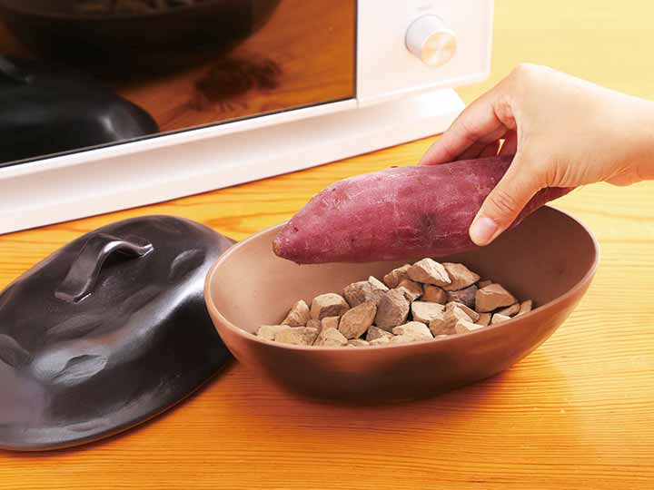 予約 萬古焼 ほくほく石焼き芋器_2