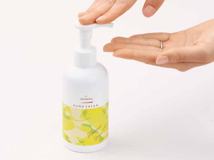 パックスナチュロンハンドクリーム 柚子 210G ポンプタイプ_2