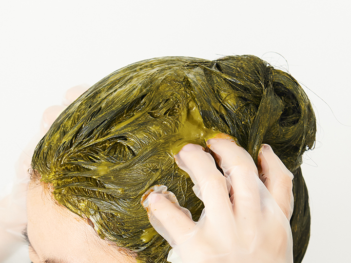 ヘナ＋木藍　茶（白髪染め）_3