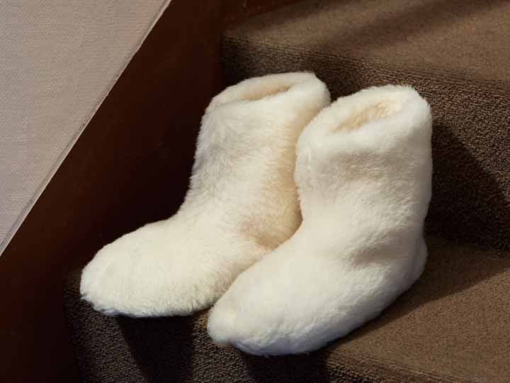 予約　Ｓｏｆｗｏｏｌ　Ａｐｐａｒｅｌ　ウールのルームブーツ　Ｌ_2