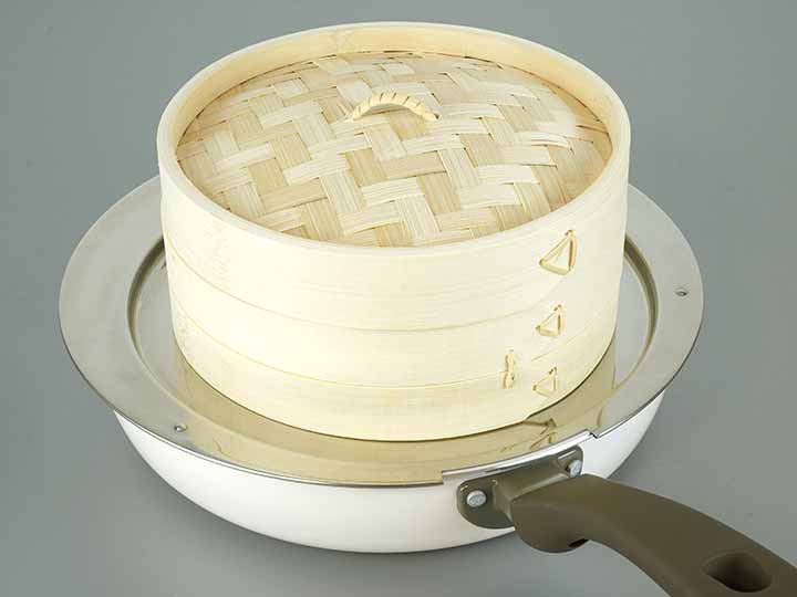 予約 hocona(ほこな) せいろ用蒸し台(24〜26CM)_2