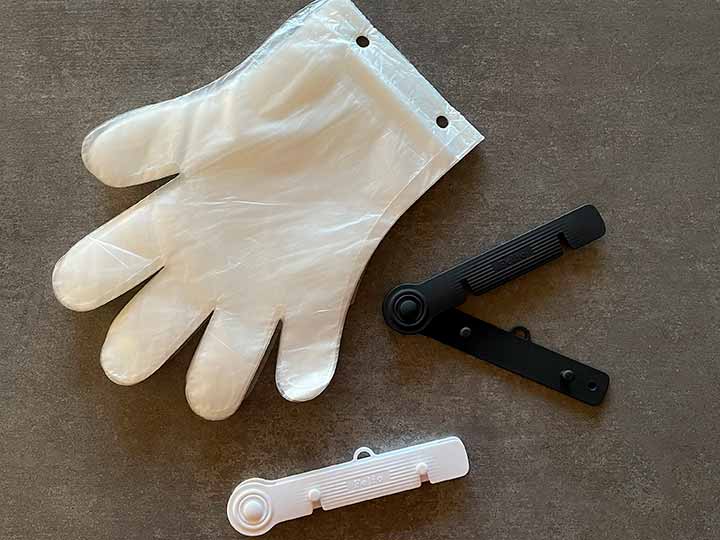 予約 ワンタッチ ポリエチ手袋100枚_3