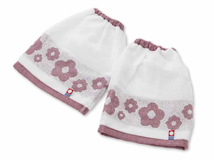 予約　ここで拭けるよ袖カバー　フラワー