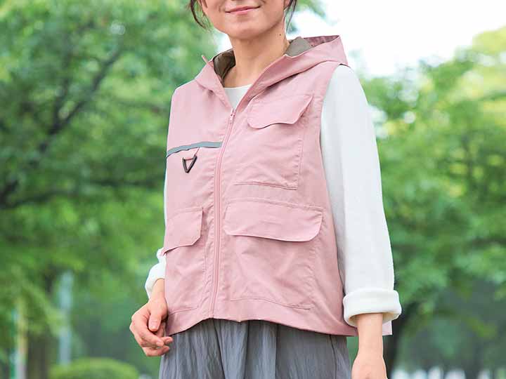 予約 COGIT防災 パーソナル防災ベスト パウダーピンク_3