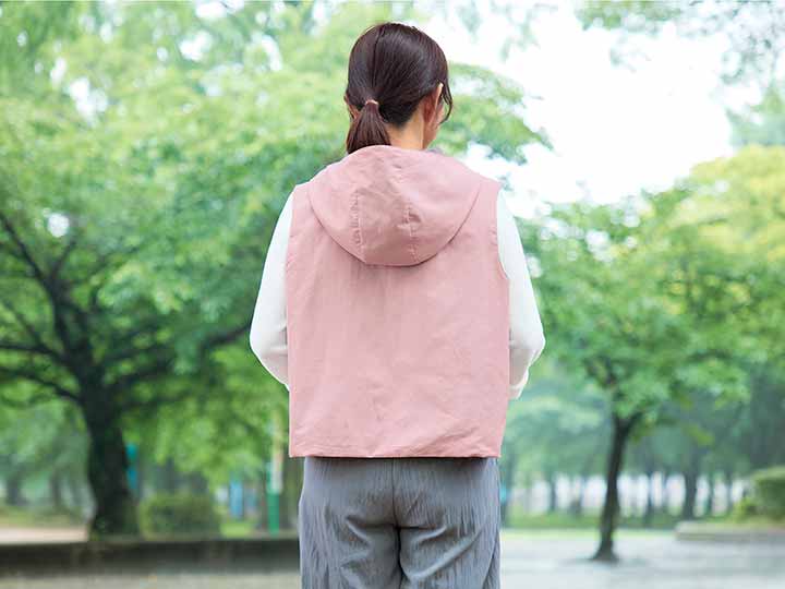 予約 COGIT防災 パーソナル防災ベスト パウダーピンク_4