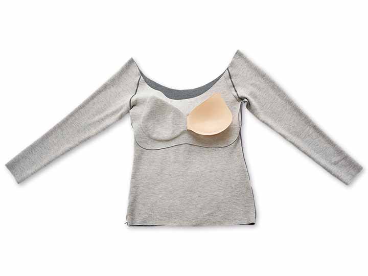 予約 シルクタッチ ウォームインナー グレー_2