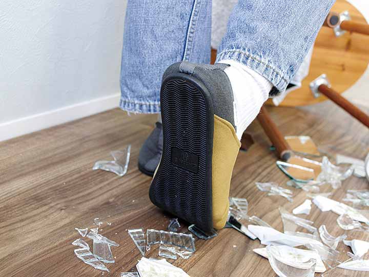 予約　エコワン防災スリッパ・シューズ　Ｍサイズ　ベージュ_2