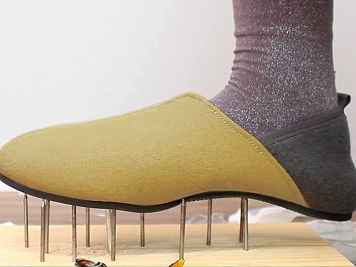 予約　エコワン防災スリッパ・シューズ　Ｌサイズ　ベージュ_3