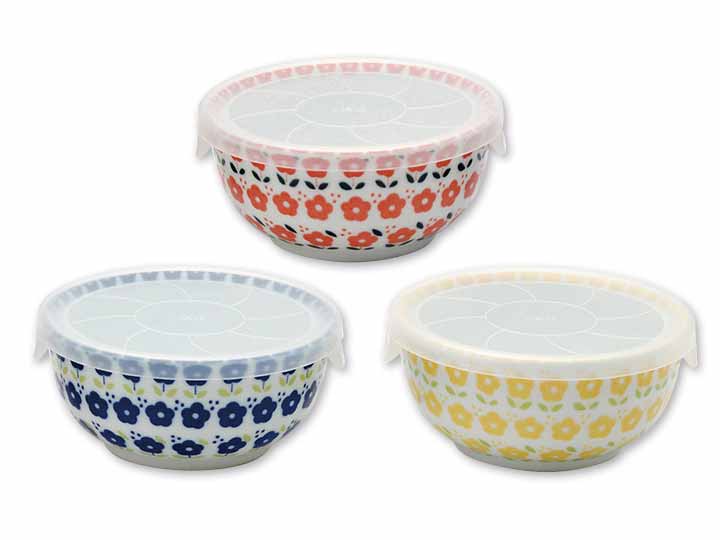 予約　北欧フラワー　パック鉢（3色組）