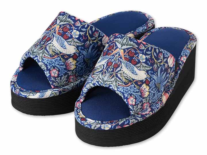 予約　モリスワールドコレクション　厚底らくらくスリッパ　ネイビー　Ｌ