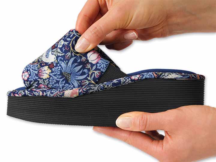 予約 モリスワールドコレクション 厚底らくらくスリッパ ネイビー L_5