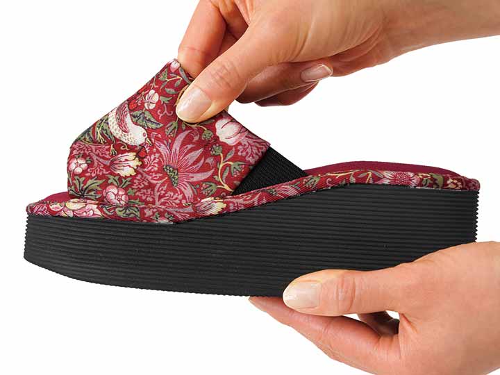 予約 モリスワールドコレクション 厚底らくらくスリッパ ワイン M_5