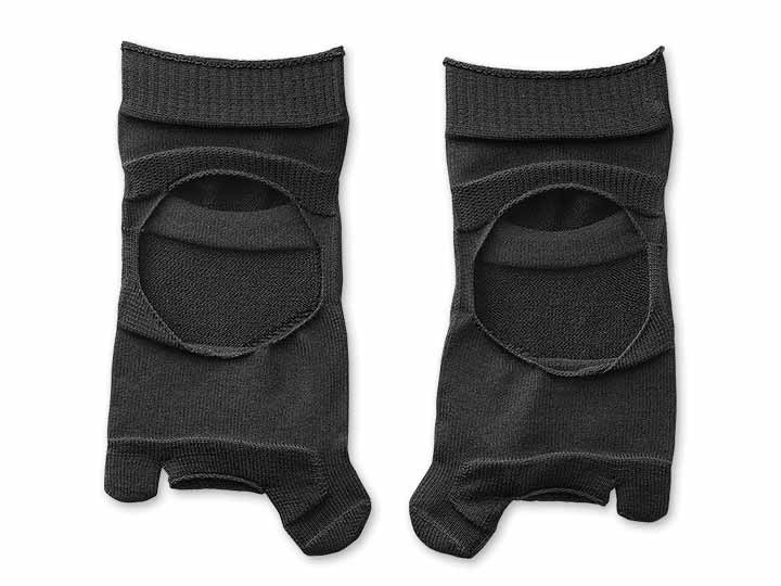 予約　毎日履きたいラクラク外反母趾サポーター　ブラック　Ｍ〜Ｌ