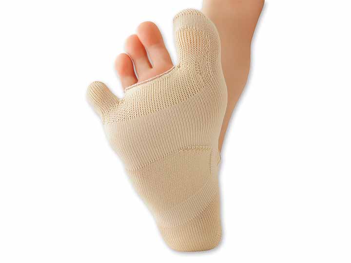 予約 毎日履きたいラクラク外反母趾サポーター ベージュ M〜L_2