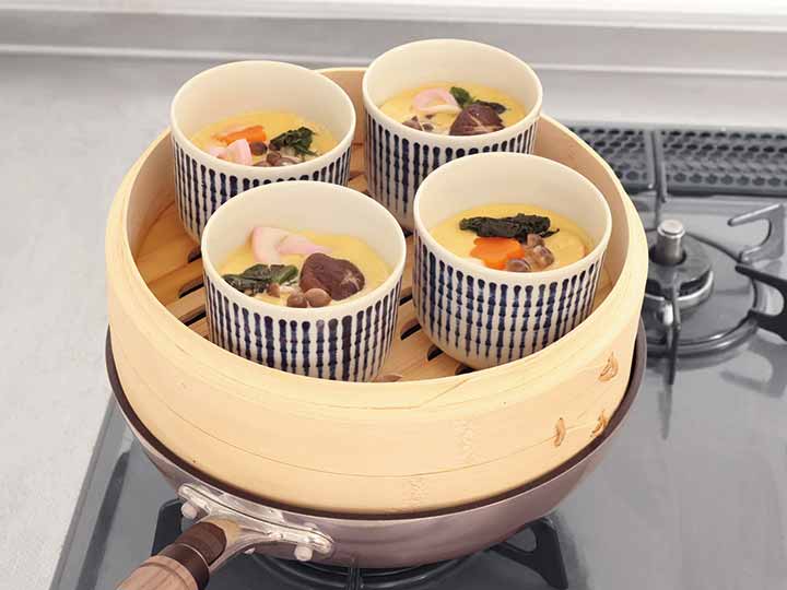 予約　たっぷり入る蒸しセイロ（21CM）受け台・シリコーンシート2枚付_2