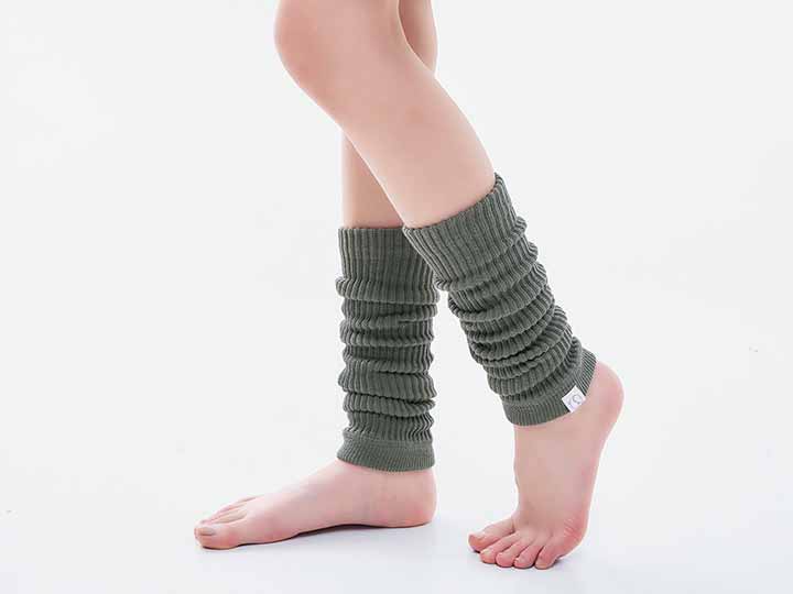 予約 Soi Therm レッグウォーマー チャコールグレー_3