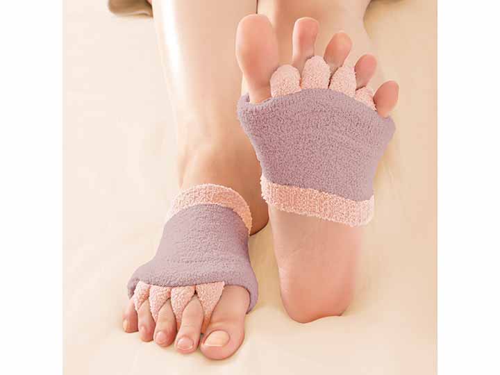 予約　ｂｌｏｏｍ　ｍｅ　足指サポーター　パープル_2