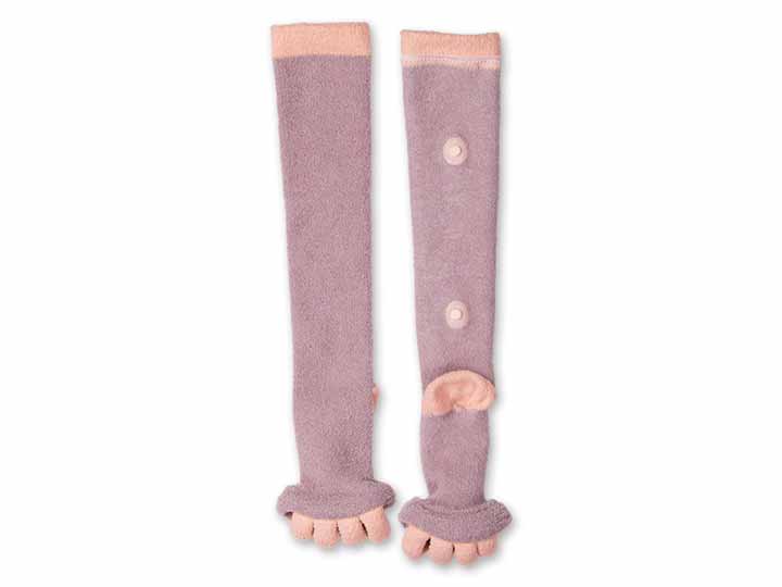 予約　ｂｌｏｏｍ　ｍｅ　足指ふくらはぎサポーター　パープル