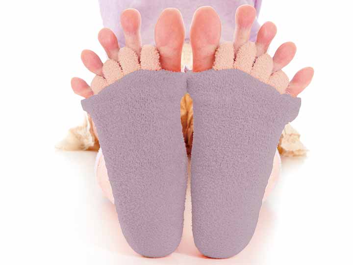 予約　ｂｌｏｏｍ　ｍｅ　足指ふくらはぎサポーター　パープル_3