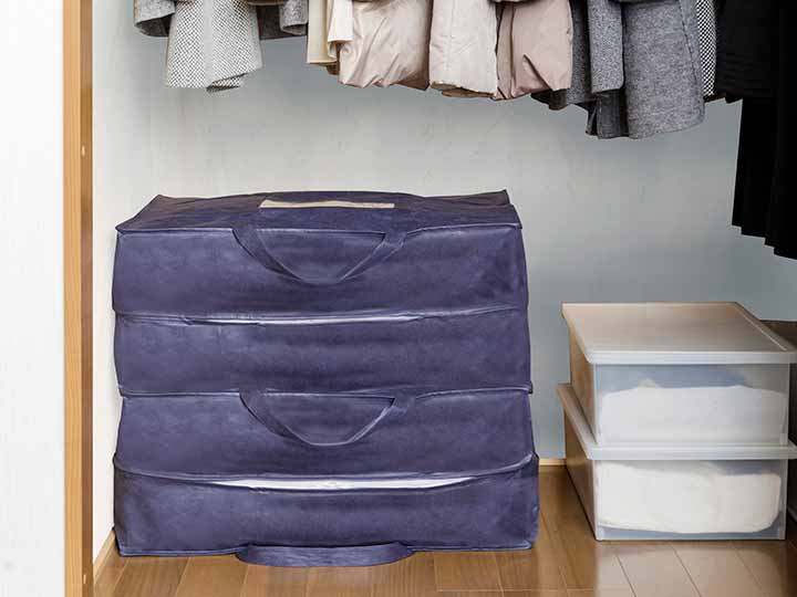 予約　丈夫な羽毛布団収納袋（持ち手付き）2枚組_2