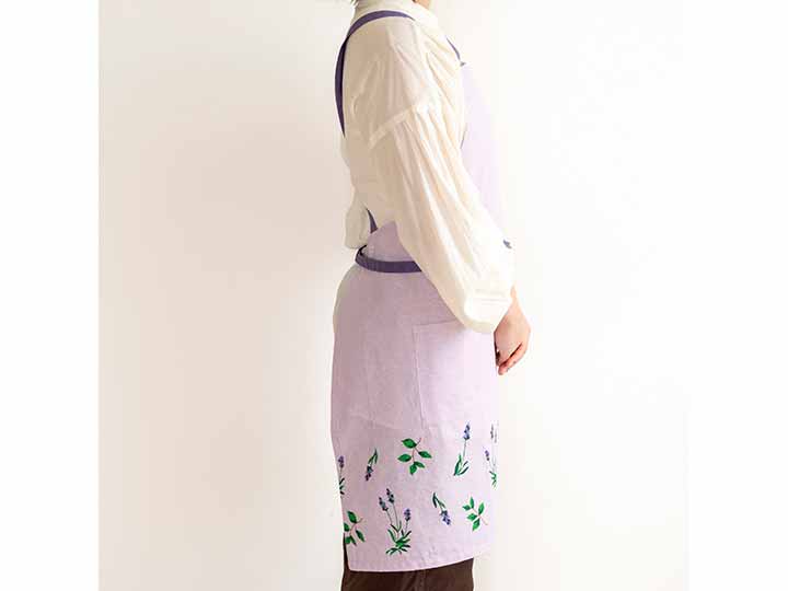 予約　ラ・エミーズ　エプロン　ラベンダー_3