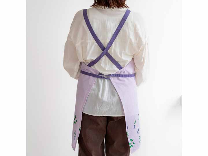 予約　ラ・エミーズ　エプロン　ラベンダー_4