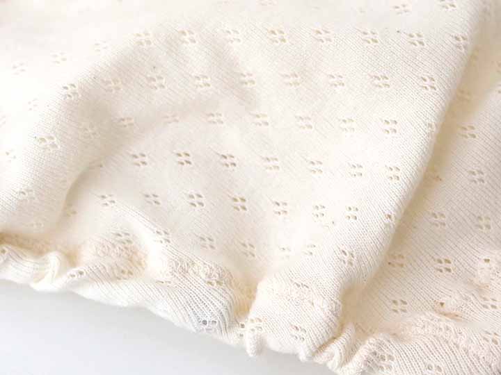 予約　レディースショーツ【リブアイレット】【Ｌ／キナリ】_2