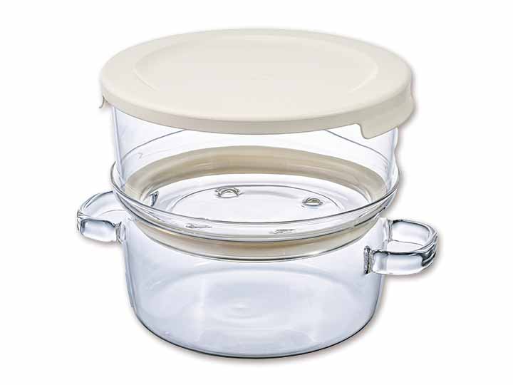 予約　ＨＡＲＩＯガラスのせいろ蒸し器