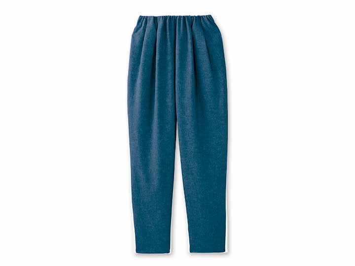 予約　ｅｃｌａＴ　ｓｔｙｌｅキレイ見せタック　パンツ　ネイビーブルー　Ｍ