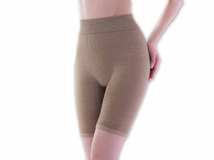 予約　綿・シルクの風ぬけるパンツインナー　サンドベージュ　Ｍ〜ＬＬ